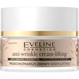 Image of Eveline Cosmetics Organic Gold Day And Night Anti - Wrinkle Cream with Coconut Oil 50ml