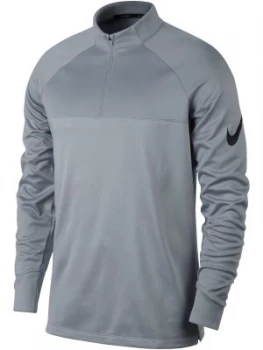 Image of Mens Nike Therma Block Half Zip Jumper Grey