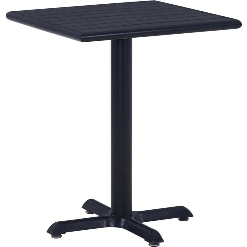 Image of VIDAXL Garden Table Black 60x60x75cm Vidaxl 8719883872209