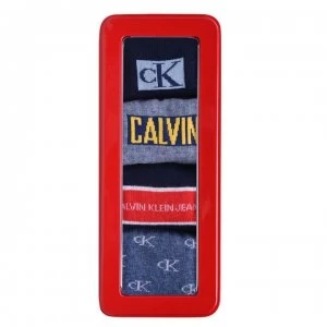 Image of Calvin Klein 4 Piece Sock Gift Set Mens - Navy