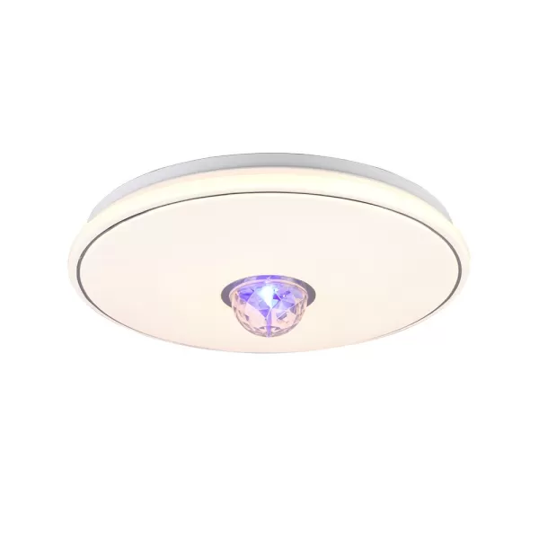 Image of Rave Modern Flush Ceiling Light White 3000K Remote control