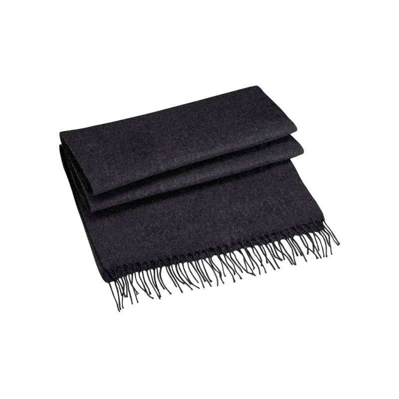 Image of Beechfield Beechfield Men Classic Woven Scarf in Charcoal Charcoal One Size Male 5063377025743