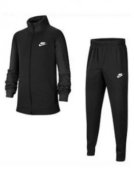 Image of Nike Older Core Futura Poly Tracksuit - Black