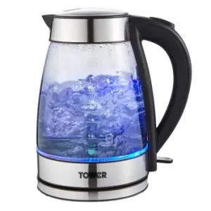 Image of Tower T10058 Infinity Ombre 3KW 1.7L Smoked Glass Jug Kettle - Clear