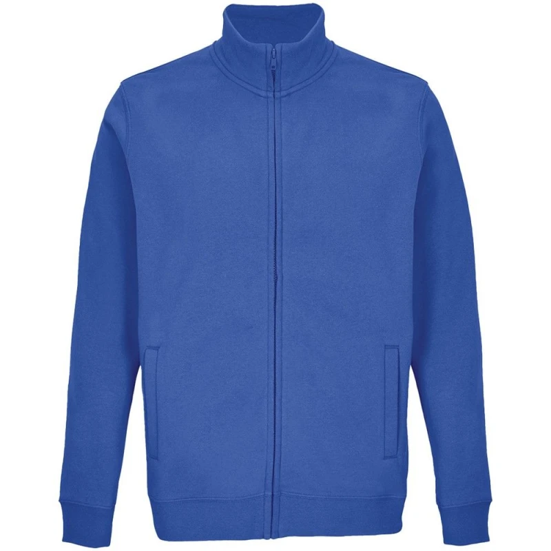 Image of SOL'S Mens Cooper Full Zip Sweat Jacket in Blue Size: Small Blue Male S