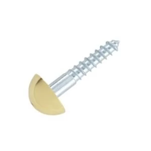 Image of BQ Brass Effect Metal Mirror Screw Dia8mm L25mm Pack of 4