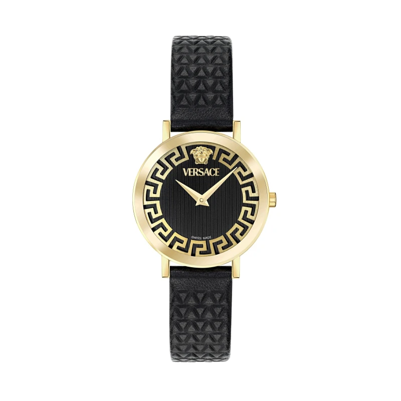 Image of Versace VE9A00224 Womens Versace Daedalus (35mm) Black Dial Watch