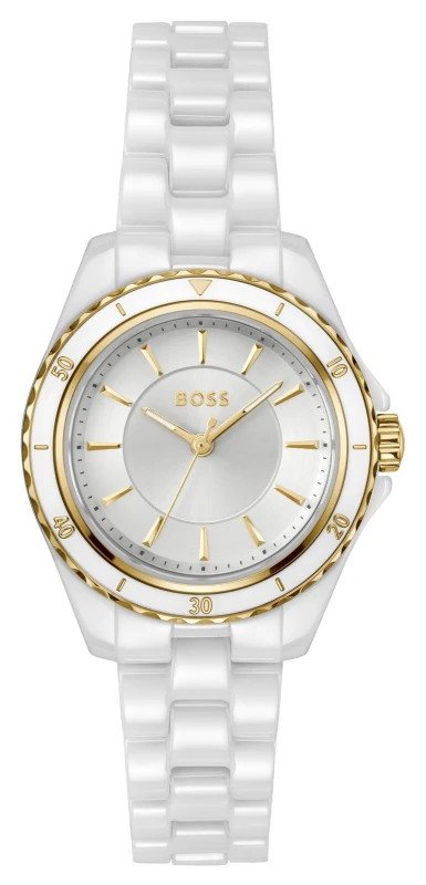 Image of BOSS 1502850 SAGE AQUA Three-Hand Quartz (30mm) Silver Dial Watch