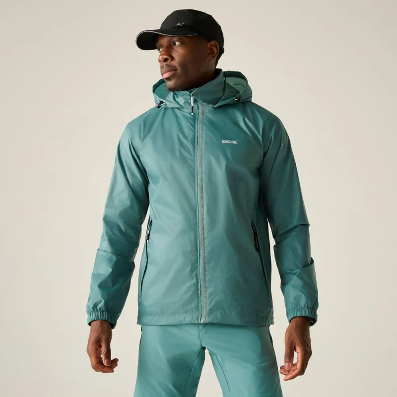 Image of Regatta Mens Lyle IV Waterproof Packaway Jacket in Mint Size: Medium Mint Male M