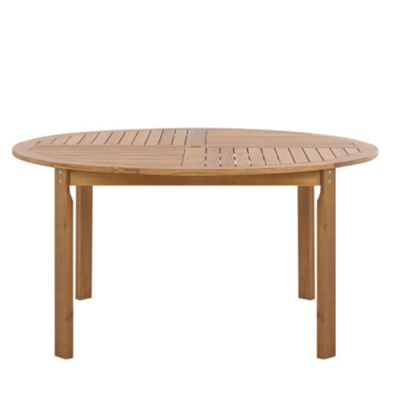 Image of Beliani Garden Dining Table Tolve 150 Cm 150 Cm Acacia Wood Brown