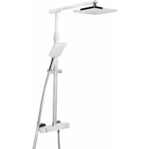 Image of Quadrato FastFit Bar Mixer Shower with Shower Kit and Fixed Head - Bristan
