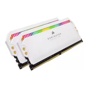 Image of Corsair DOMINATOR Platinum RGB White 32GB 3200MHz DDR4 Memory Kit