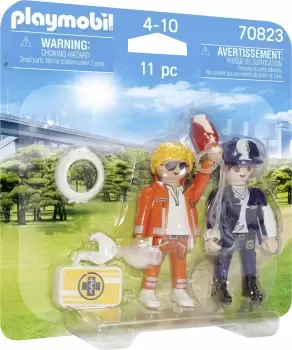 Image of Playmobil DuoPack Doctor & Police Officer Figures