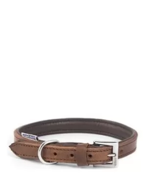 Image of Ancol Vintage Leather Padded Collar 35-43Cm Size 4