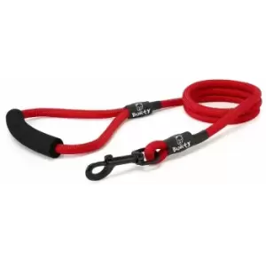 Image of Strong Nylon Rope Dog Puppy Pet Lead Leash with Clip for Collar Harness - Red - Medium - Bunty