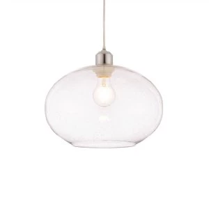 Image of 1 Light Pendant Glass With Bubbles, E27