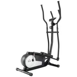 Image of Homcom Elliptical Cross Trainer With Adjustable Resistance Lcd Monitor Wheels Black