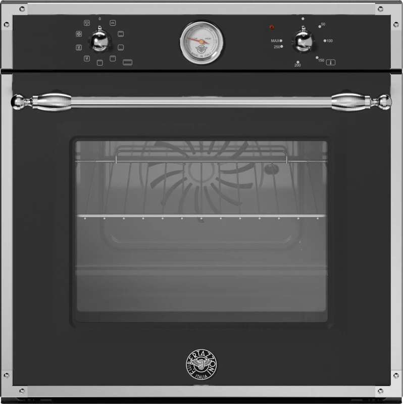 Image of Bertazzoni Heritage Series F609HEREKTNE Built In Electric Single Oven - Matt Black - A Rated, Black