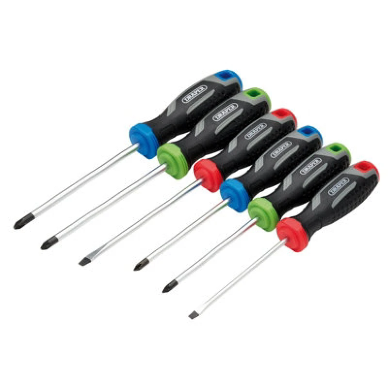 Image of Draper 13433 Soft Grip Screwdriver Set (6 Piece) - 13433 13433