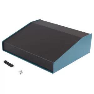 Image of Hammond 1456KH3BKBU Sloped Enclosure 217x254x81mm Aluminium Blue/Black