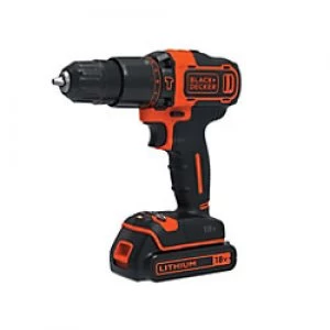 Image of BLACK+DECKER BDCHD18KB 2 Speed Combi Drill 18V 2 x 1.5Ah Li-ion