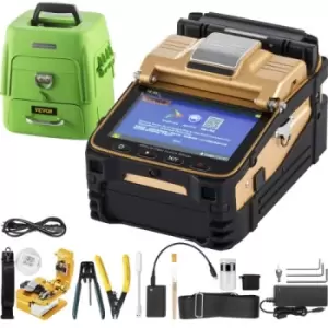 Image of VEVOR Fusion Splicer, AI-8 Automatic Intelligent Precision Optical Fiber Fusion Splicer Optical Fiber Welding Splicing Machine with SM/MM Fiber Optic
