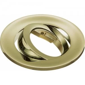 Image of KnightsBridge Evolve Fire Rated Twist and Lock Downlight Tilt Trim Bezel - Brass
