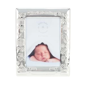 Image of Silver Plated My Christening Day Photo Frame