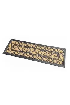 Image of Scroll Rubber and Coir Doormat