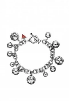 Image of Guess Rhodim Bauble Bracelet Silver