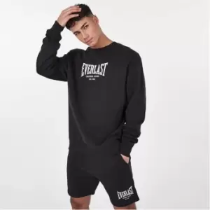 Image of Everlast Logo Crew Neck Sweatshirt - Black
