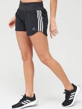 Image of Adidas 3 Stripes Woven Gym Shorts - Black