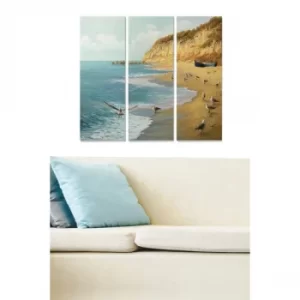 Image of MDF112022528 Multicolor Decorative MDF Painting (3 Pieces)