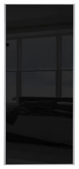 Image of Wickes Sliding Wardrobe Door Silver Framed Single Panel Custom Size 2 901-1200mm Wide