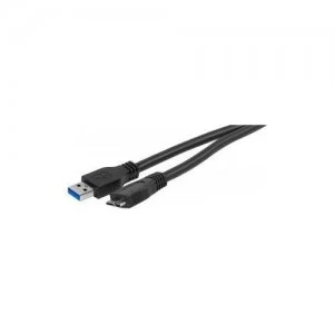 Image of USB 3.0 A To Micro B Black Cable 5m