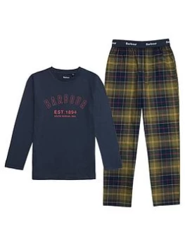 Image of Barbour Boys Leo Tartan Pyjama Set - Classic Tartan, Classic Tartan, Size 10-11 Years