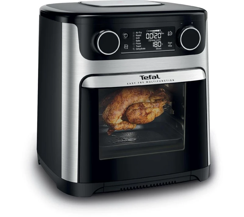 Image of TEFAL Easy Fry FW556 9-in-1 Air Fryer - Silver, Black 3045380027879