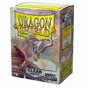 Image of Dragon Shield Matte NonGlare Clear 100 Sleeves In Box