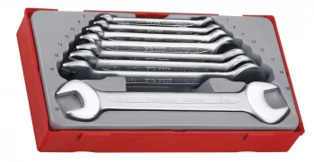 Image of Teng Tools TT6208 8 Piece Double Open Ended Spanner Set 6 - 22mm