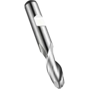 Image of C505 20.00MM HSS-E 2 Flute Flatted Shank Ball Nosed Slot Drill DIN 844 K