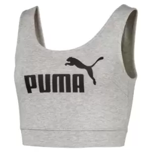 Image of Puma Essential Crop Top Ladies - Grey