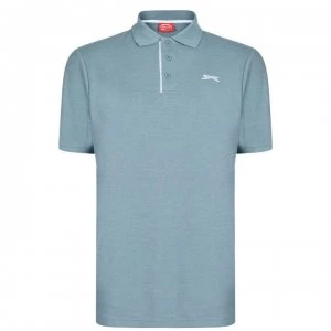 Image of Slazenger Plain Polo Shirt Mens - Denim Marl