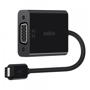 Image of Belkin USB C to VGA Adapter Black