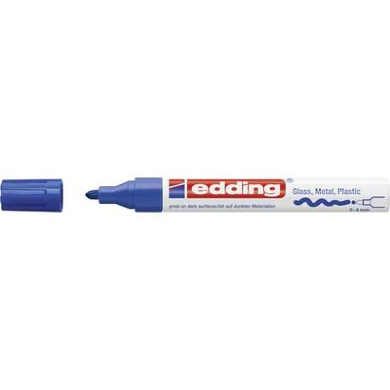 Image of Edding Edding 4-750-9-003 Glanzlackmarker Paint marker Blue 2 mm, 4mm N/A 4-750-9-003