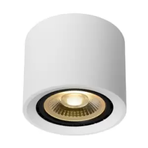 Image of Lucide FEDLER - Surface Mounted Ceiling Spotlight - Ø12cm - LED Dim to warm - GU10 - 1x12W 2200K/3000K - White
