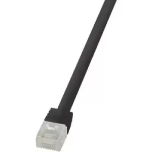 Image of LogiLink CF2073U RJ45 Network cable, patch cable CAT 6 U/UTP 5m Black highly flexible