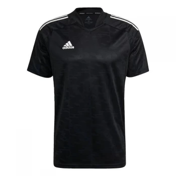 Image of adidas Condivo 21 Primeblue Jersey Mens - Black / White