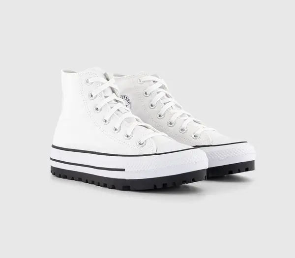Image of Converse Chuck Taylor All Star City Trek Trainers White Black, 9