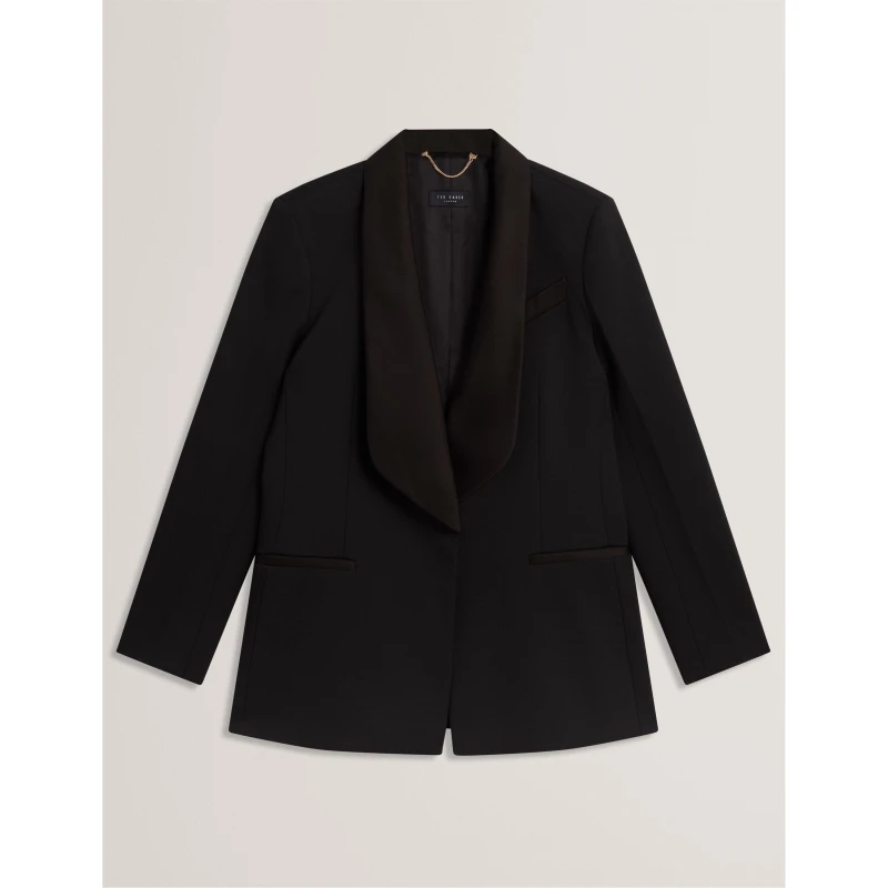 Image of Ted Baker Womens Relaxed Blazer Black female 8 (XS)