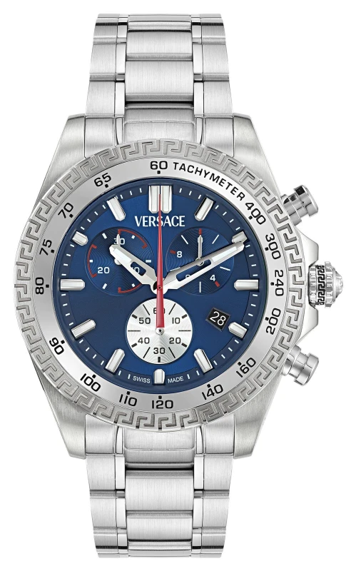 Image of Versace VE9K00324 Mens Versace CHRONO X (44mm) Blue Watch